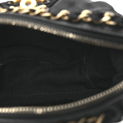 Chanel Nylon Grosgrain Quilted Lifestyle Clutch With Chain Black 5 of 11