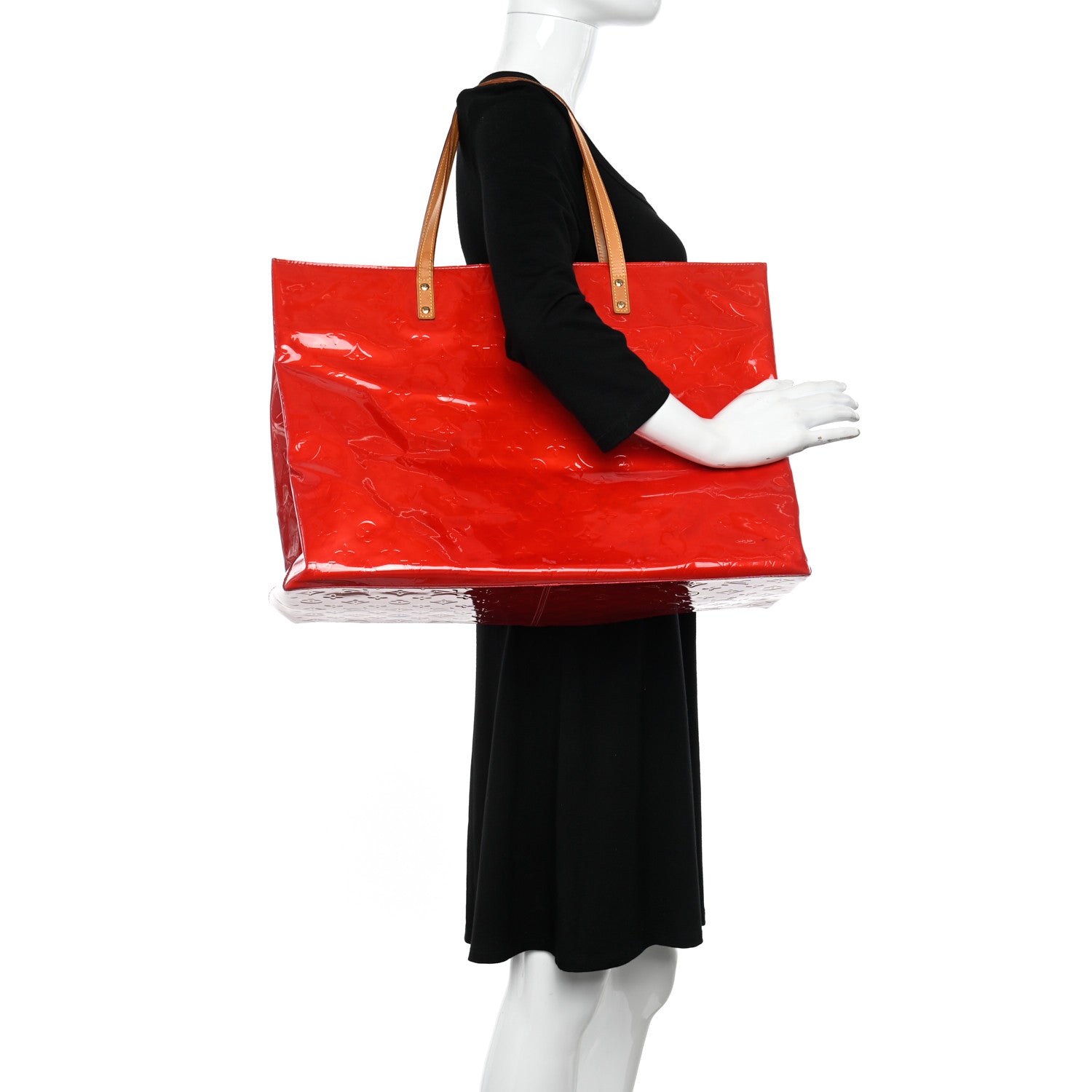 Louis Vuitton Vernis Reade GM Rouge 2 of 13