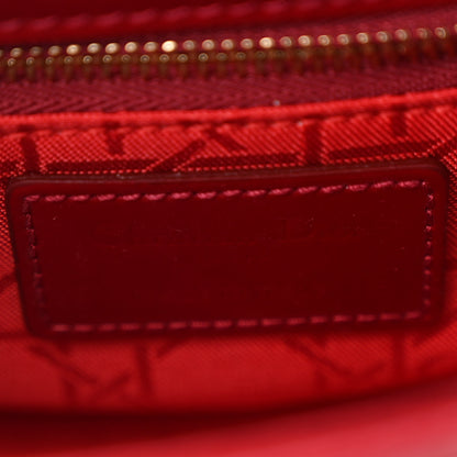 Christian Dior Patent Cannage Mini Lady Dior Red 6 of 11