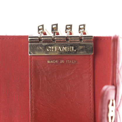 Chanel Lambskin Quilted 4 Key Holder Red 8 of 10