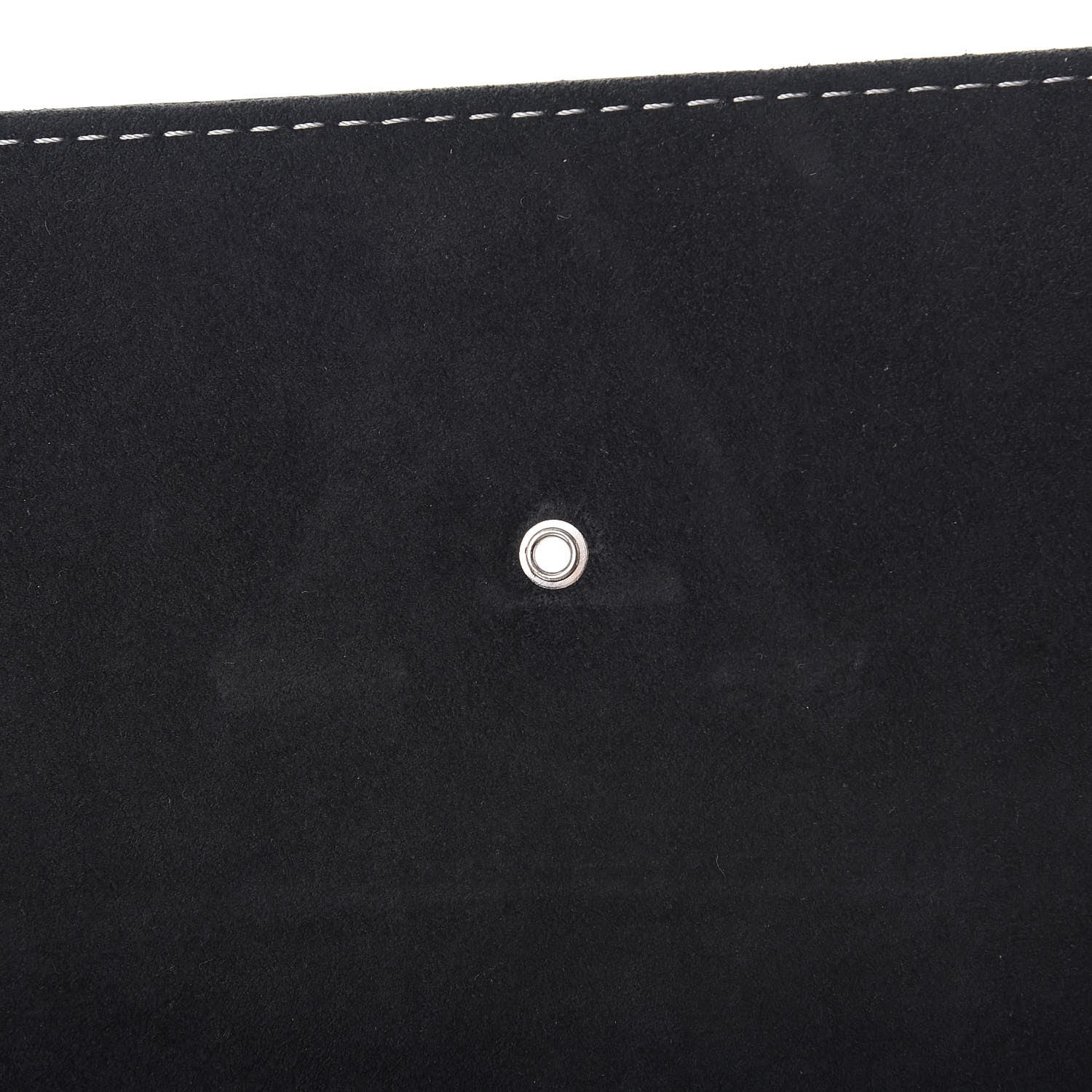 Louis Vuitton Metallic Calfskin Louise EW Lock Clutch Silver 6 of 9