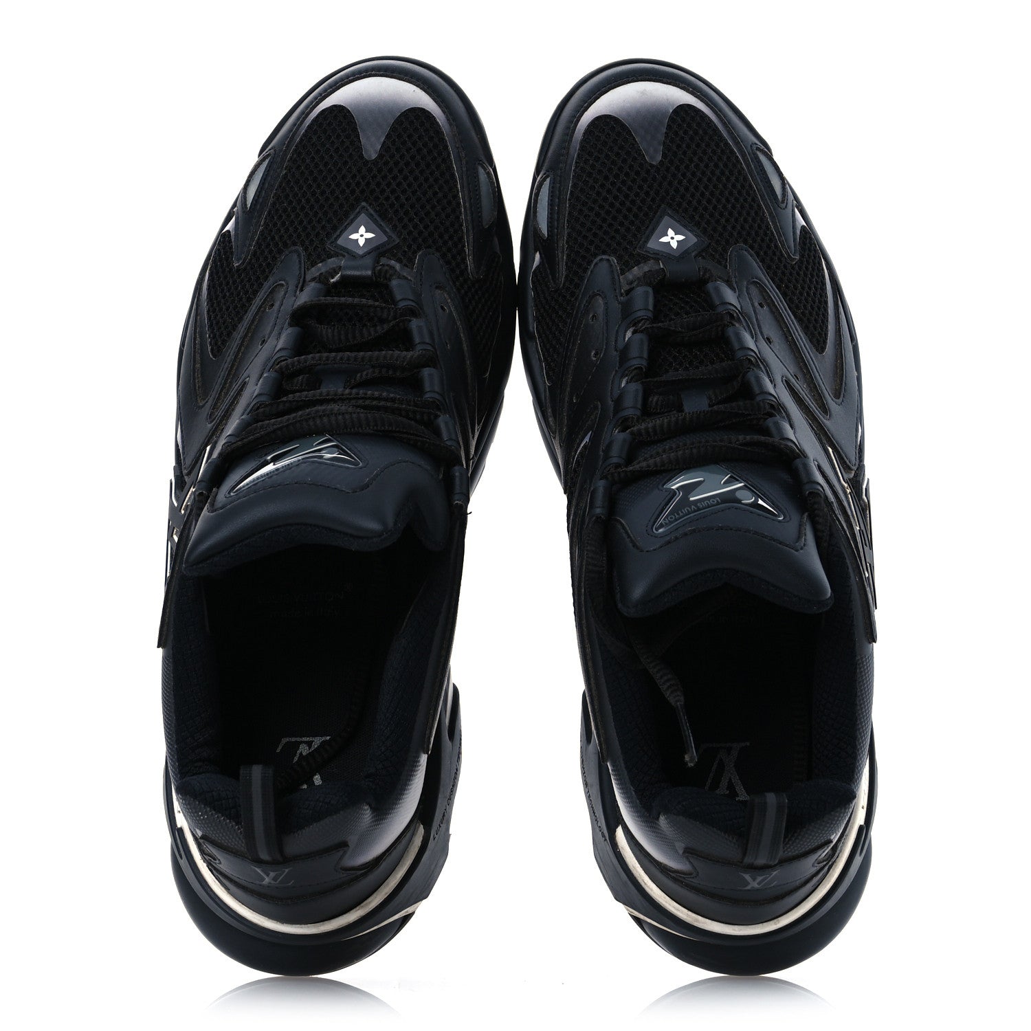 Louis Vuitton Canvas Mesh Mens LV Runner Tatic Sneakers 9.5 Black 2 of 13
