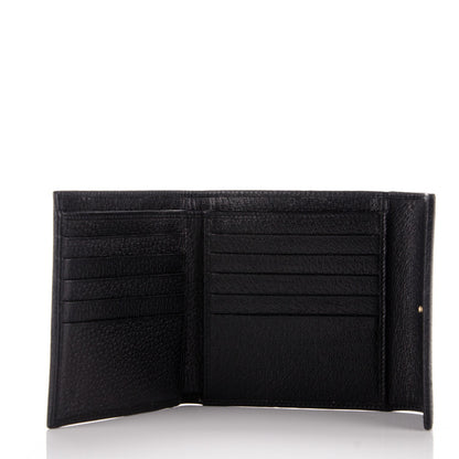 Gucci Monogram Compact Flap Wallet Black 5 of 7