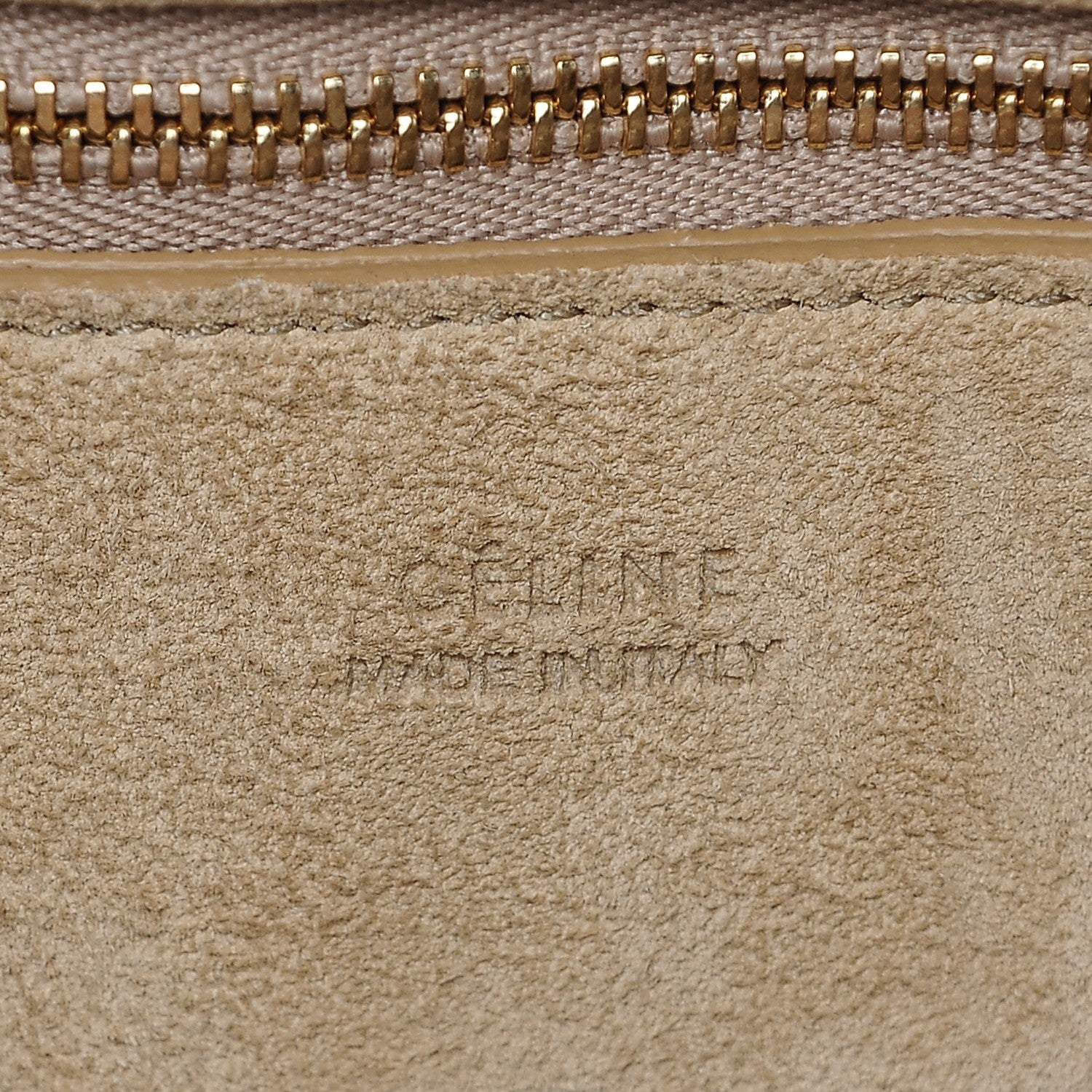 Celine Bullhide Calfskin Small Ring Bag Dune 6 of 7