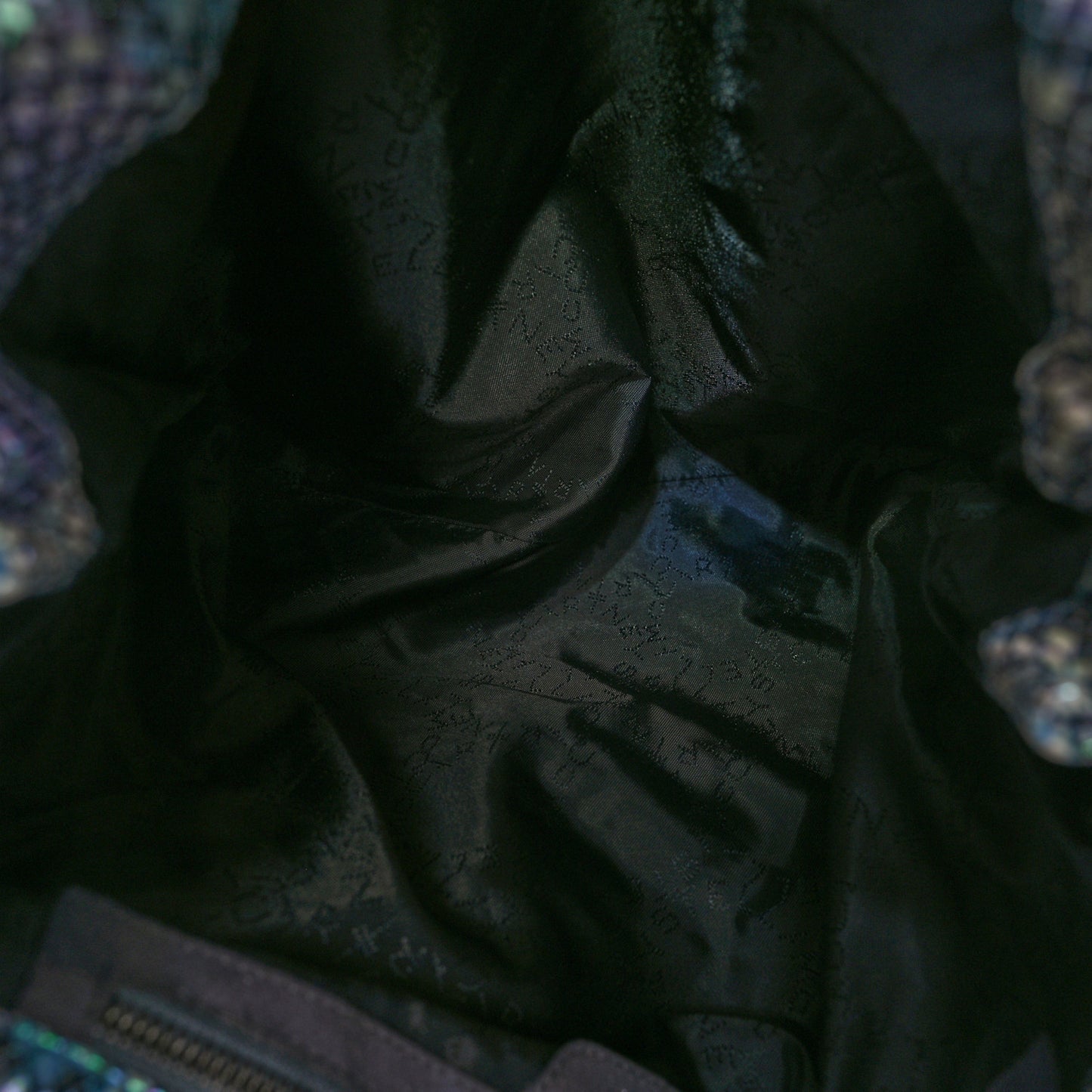 Eco Python Oleographic Small Falabella Tote Navy