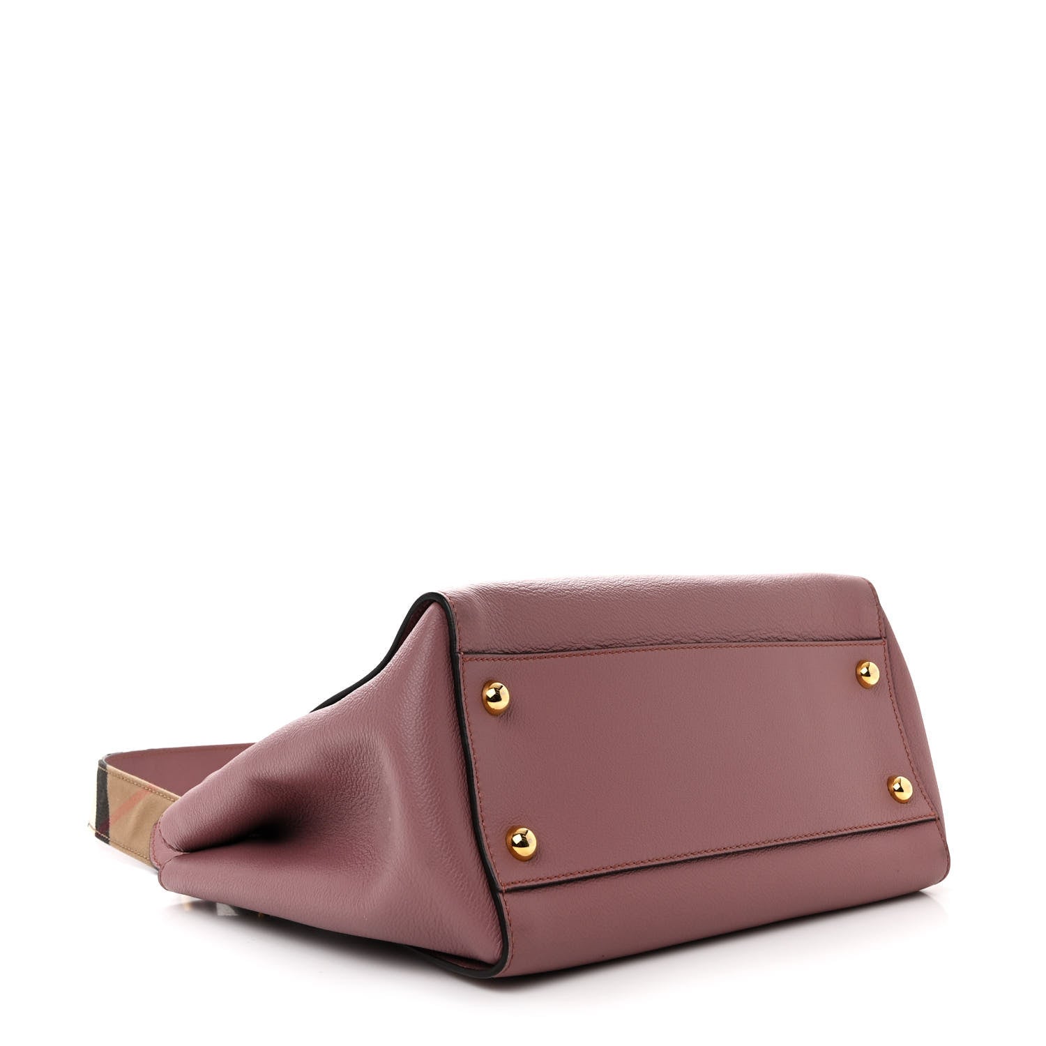 Burberry Soft Grain Calfskin Medium Buckle Tote  Dusty Pink 4 of 14