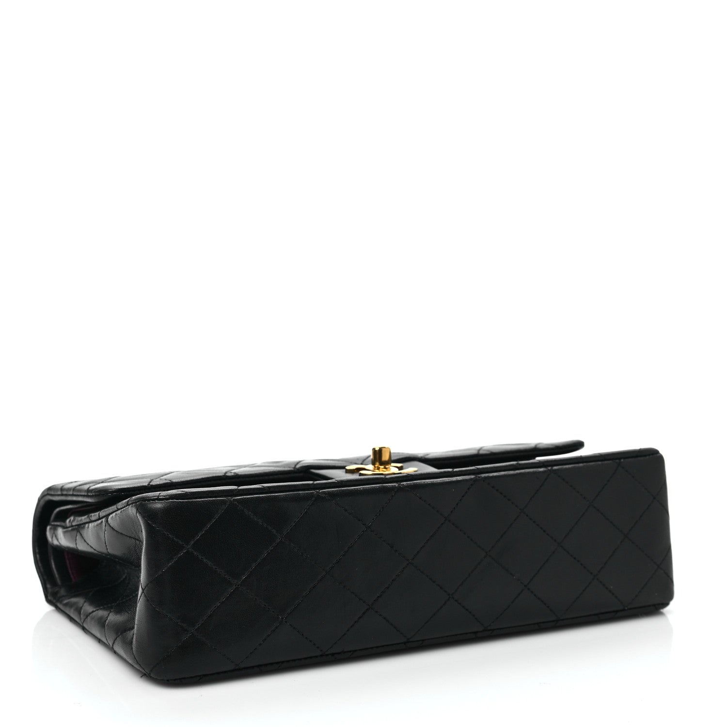 Chanel Lambskin Quilted Medium Double Flap Black 4 of 8