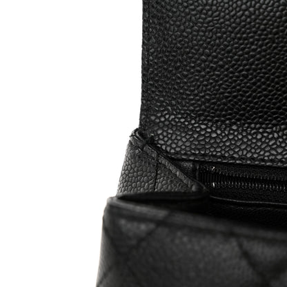 Chanel Caviar Quilted Jumbo Kelly Flap Black 14 of 14