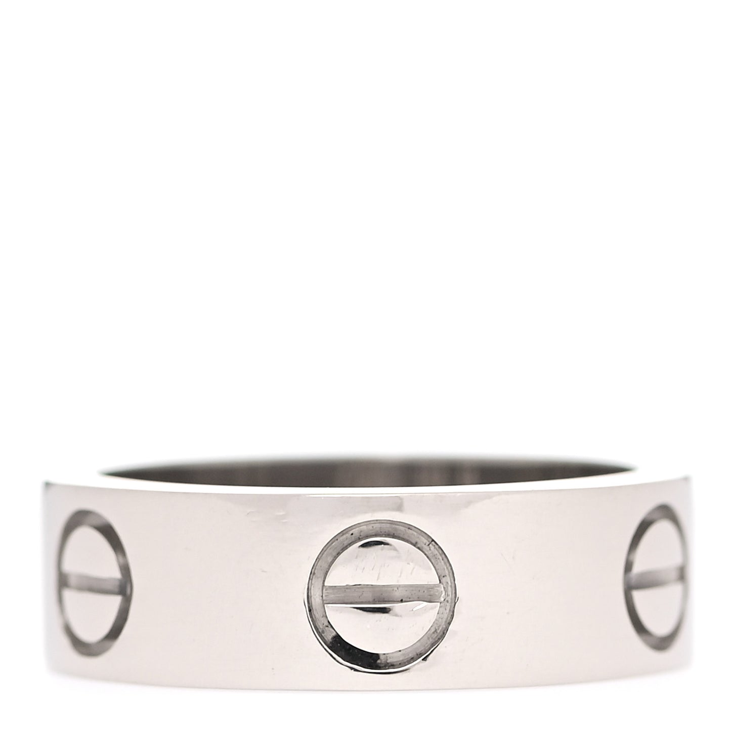 18K White Gold 5.5mm LOVE Ring 48 4.5