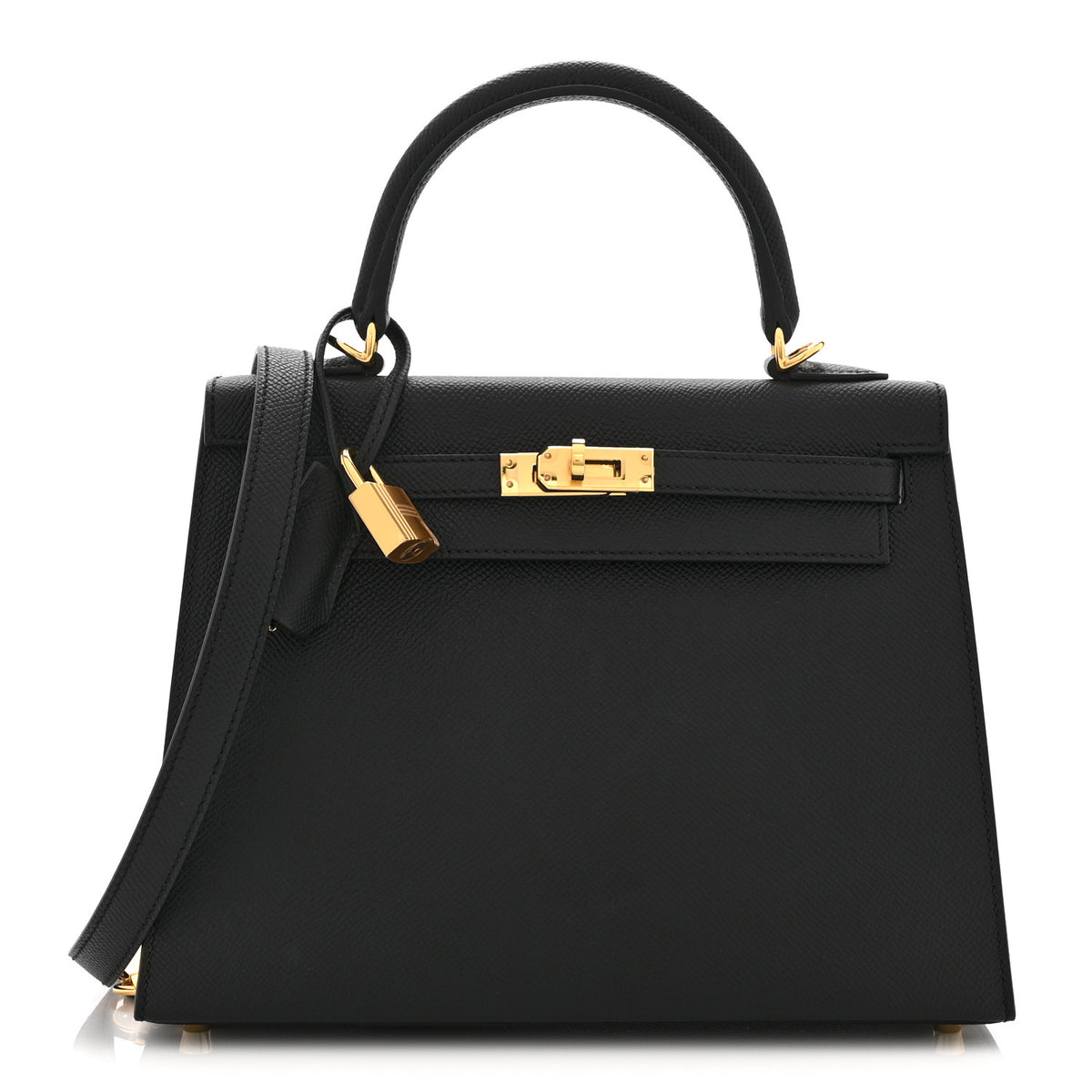 Hermes Epsom Kelly Sellier 25 Black 1 of 11