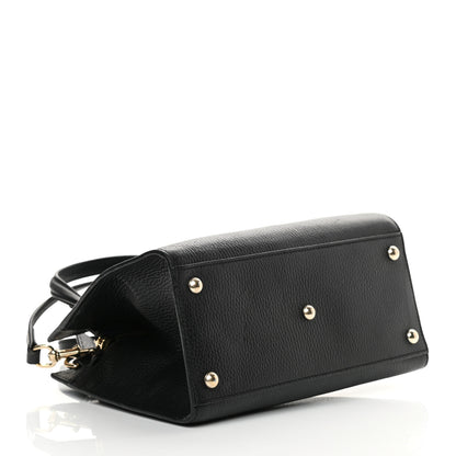 Gucci Dollar Calfskin Medium Soho Top Handle Satchel Black 4 of 13