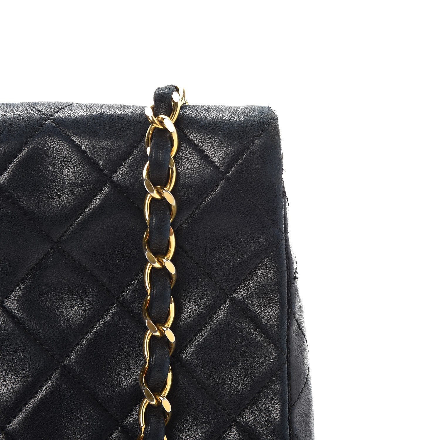 Chanel Lambskin Quilted Mini Square Flap Bag Navy 12 of 18