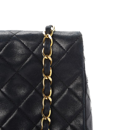 Chanel Lambskin Quilted Mini Square Flap Bag Navy 12 of 18