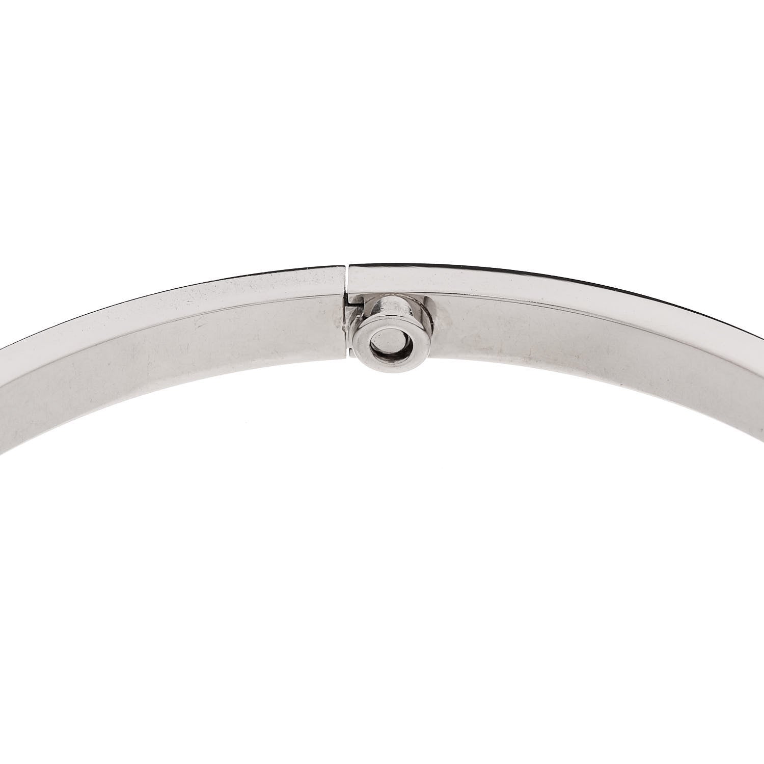 Cartier 18K White Gold Small LOVE Bracelet 18 7 of 8