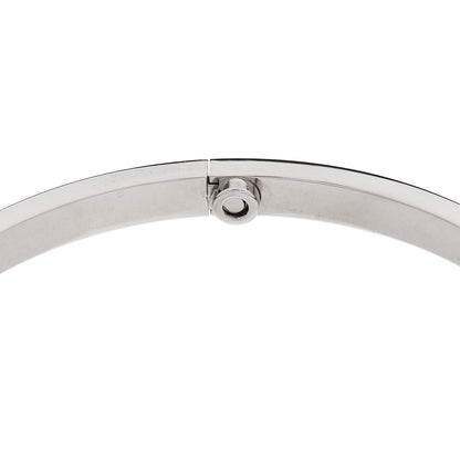 Cartier 18K White Gold Small LOVE Bracelet 18 7 of 8