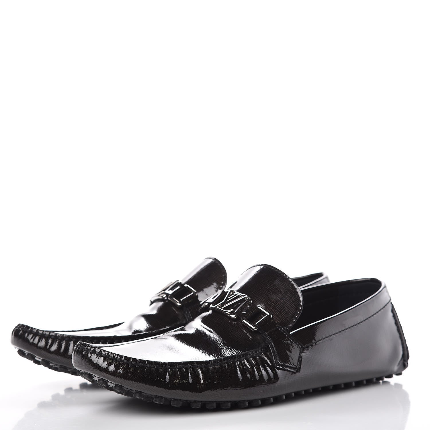 Louis Vuitton Patent Taiga Monte Carlo Moccasin Loafers 13 Black 3 of 10