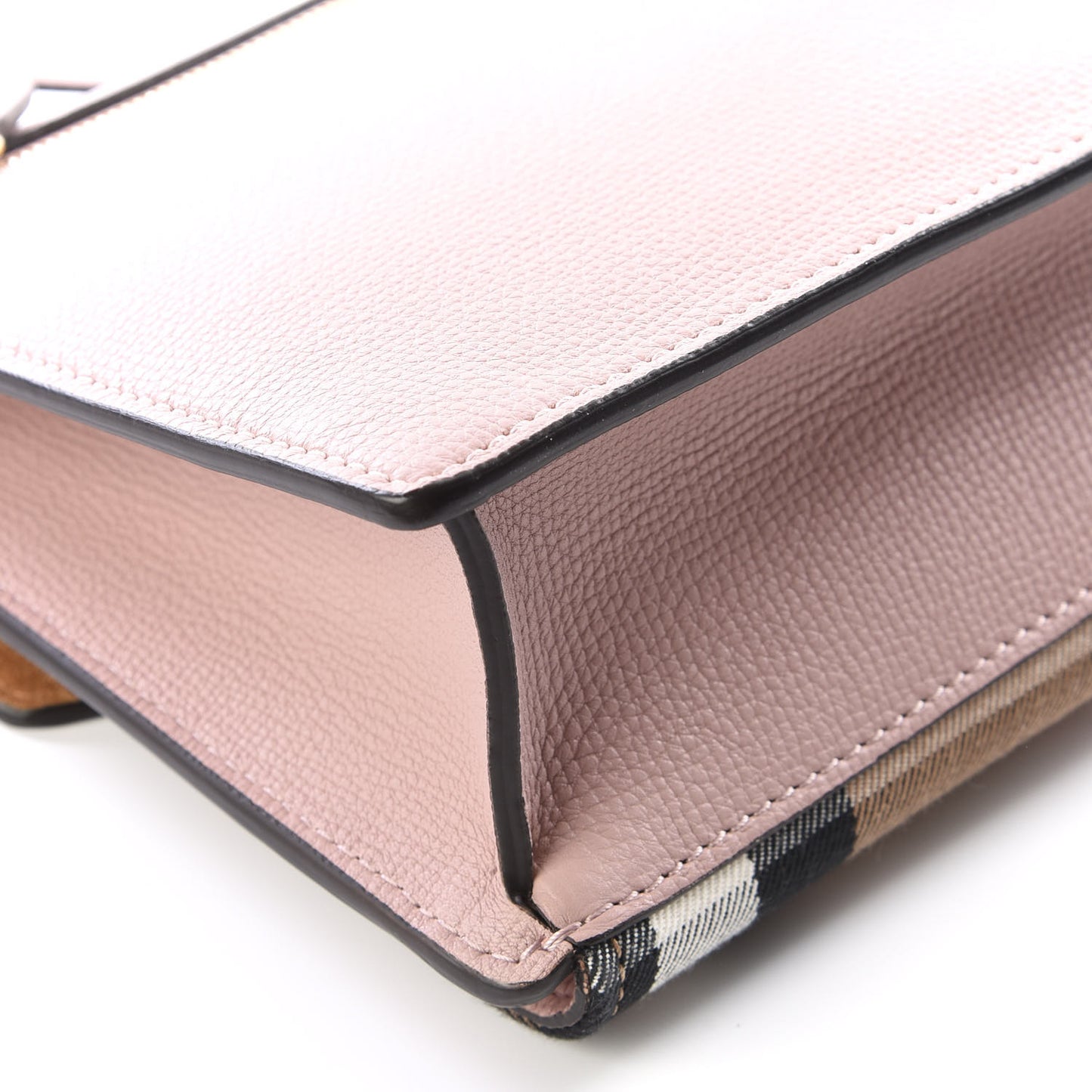 Derby Calfskin House Check Small Macken Crossbody Bag Pale Orchid