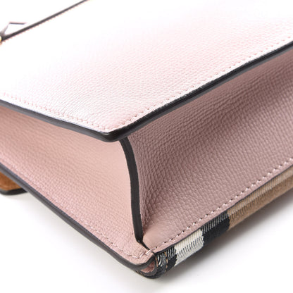 Burberry Derby Calfskin House Check Small Macken Crossbody Bag Pale Orchid 7 of 12