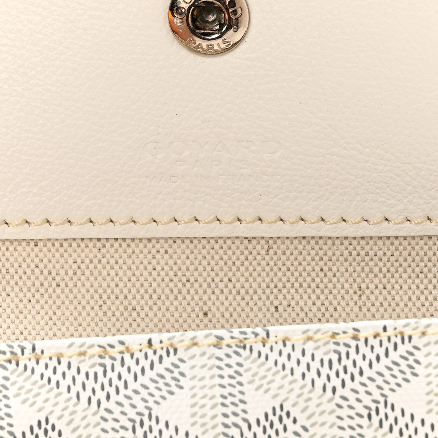 Goyardine Saint Louis GM White