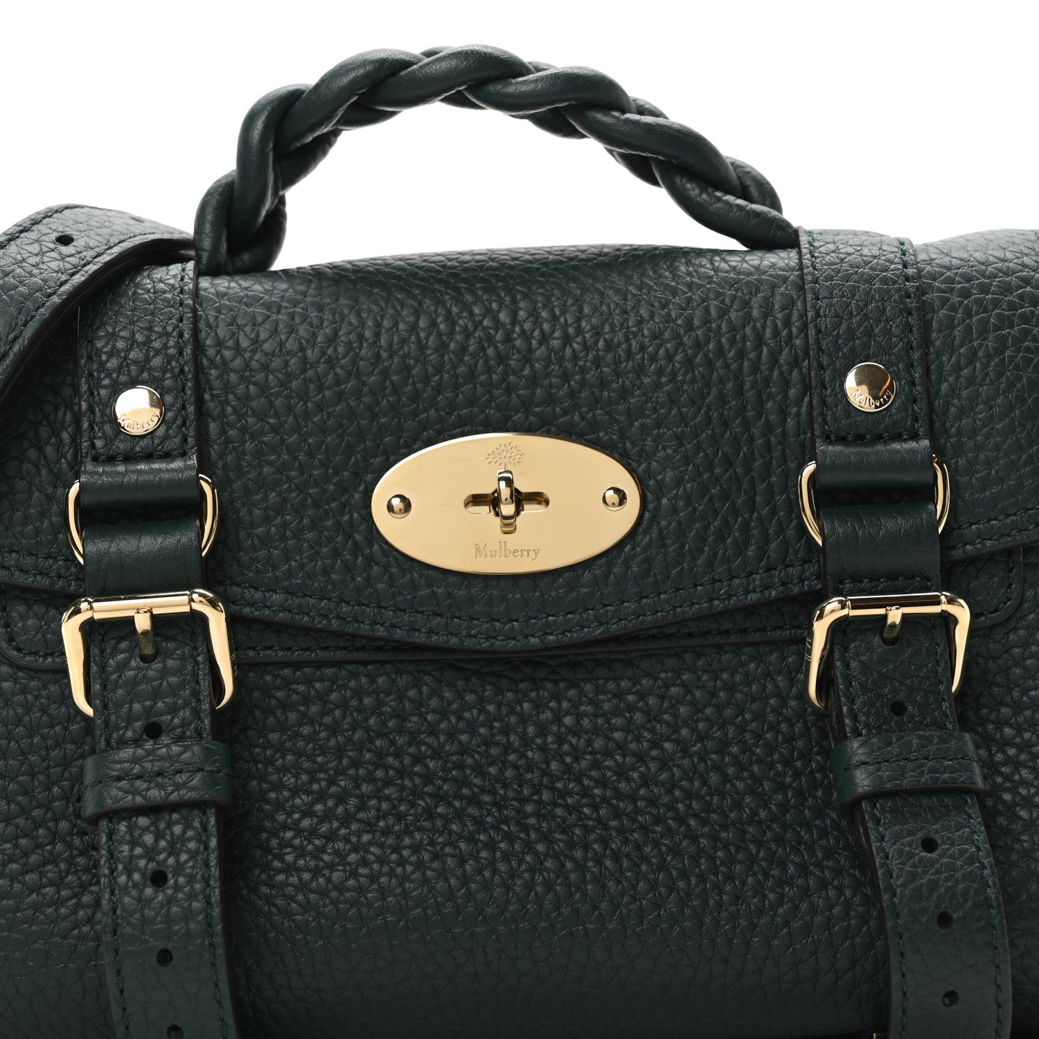 Mulberry Heavy Grain Mini Alexa Mulberry Green 7 of 9
