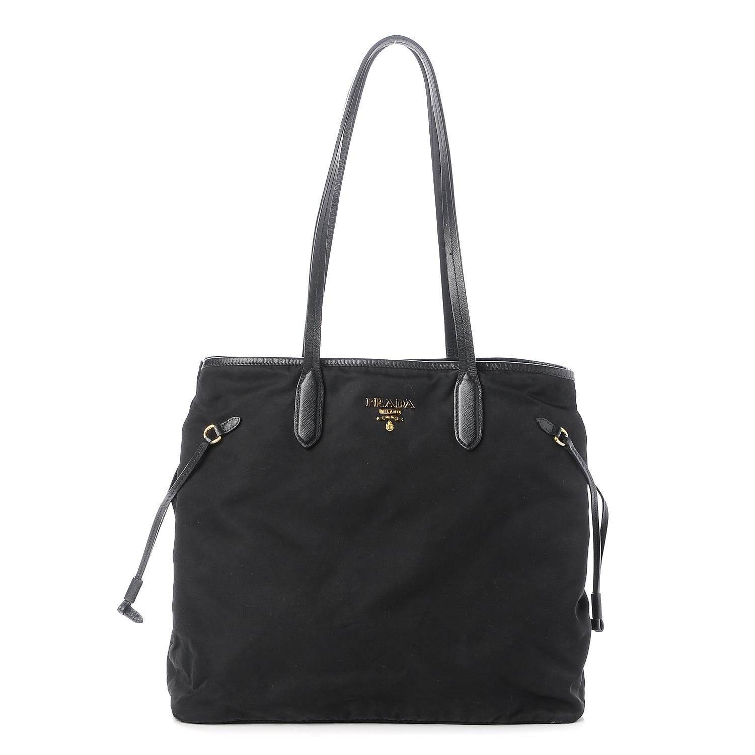 Prada Saffiano Tessuto Nylon Tote Nero Black 1 of 7