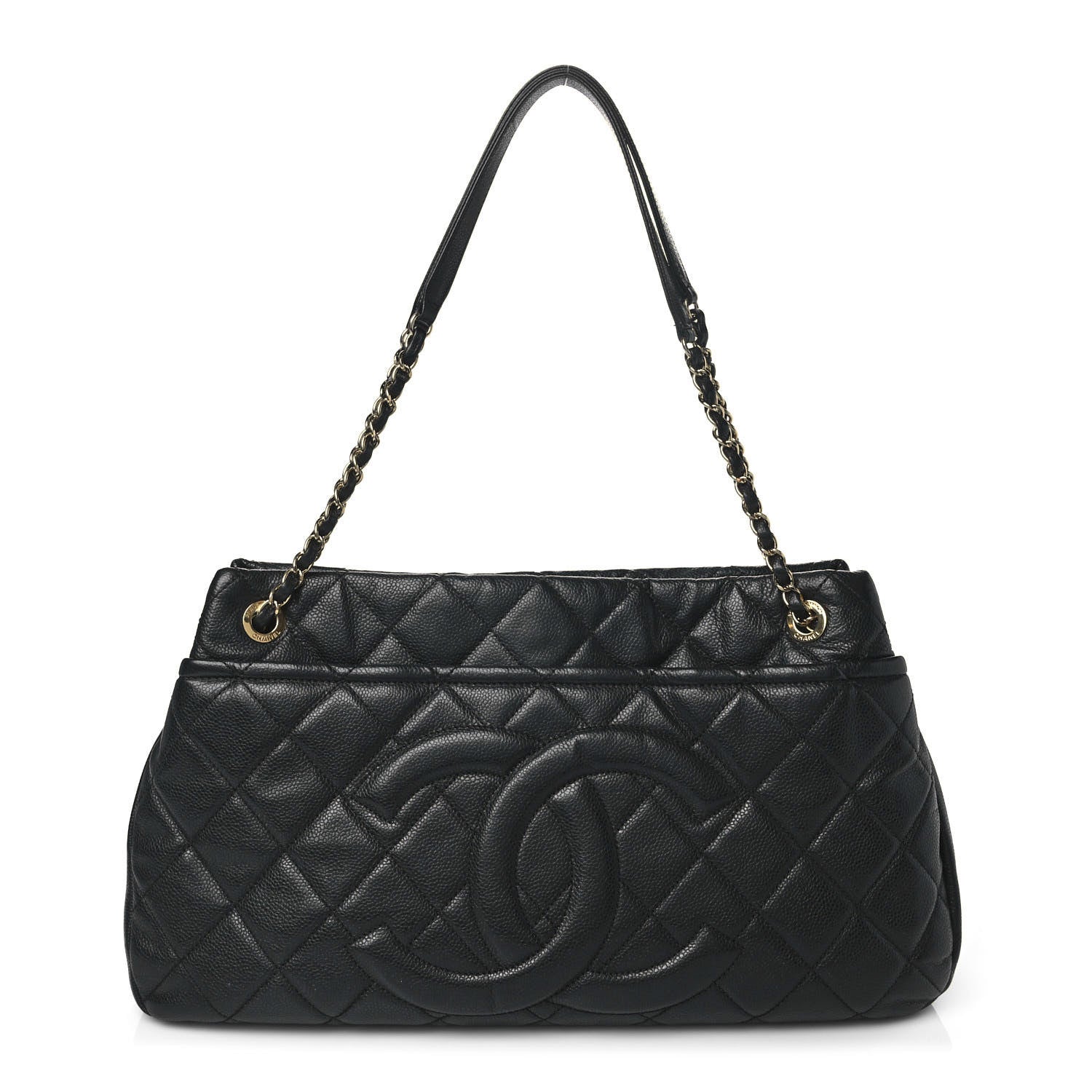 Chanel Caviar Quilted Timeless CC Soft Tote Black 1 of 10