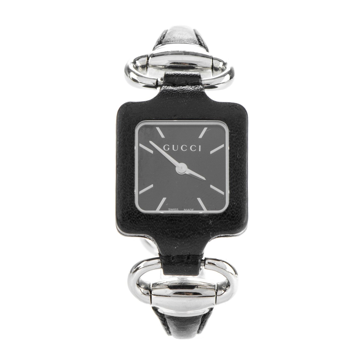 Stainless Steel Calfskin 25mm Firenze 1921 Horsebit Quartz Watch Black