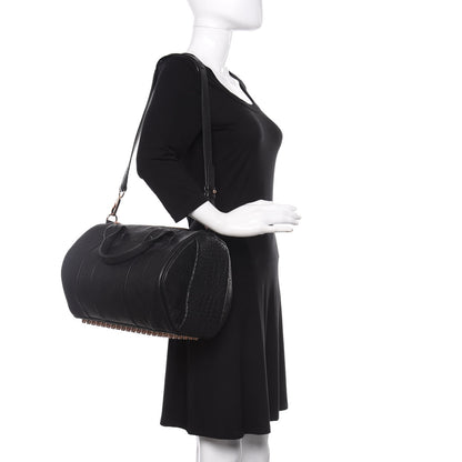 Alexander Wang Pebbled Lambskin Rocco Black Rose Gold Hardware 2 of 10