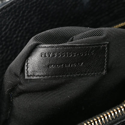 Saint Laurent Grained Calfskin Small Sac De Jour Black 7 of 11