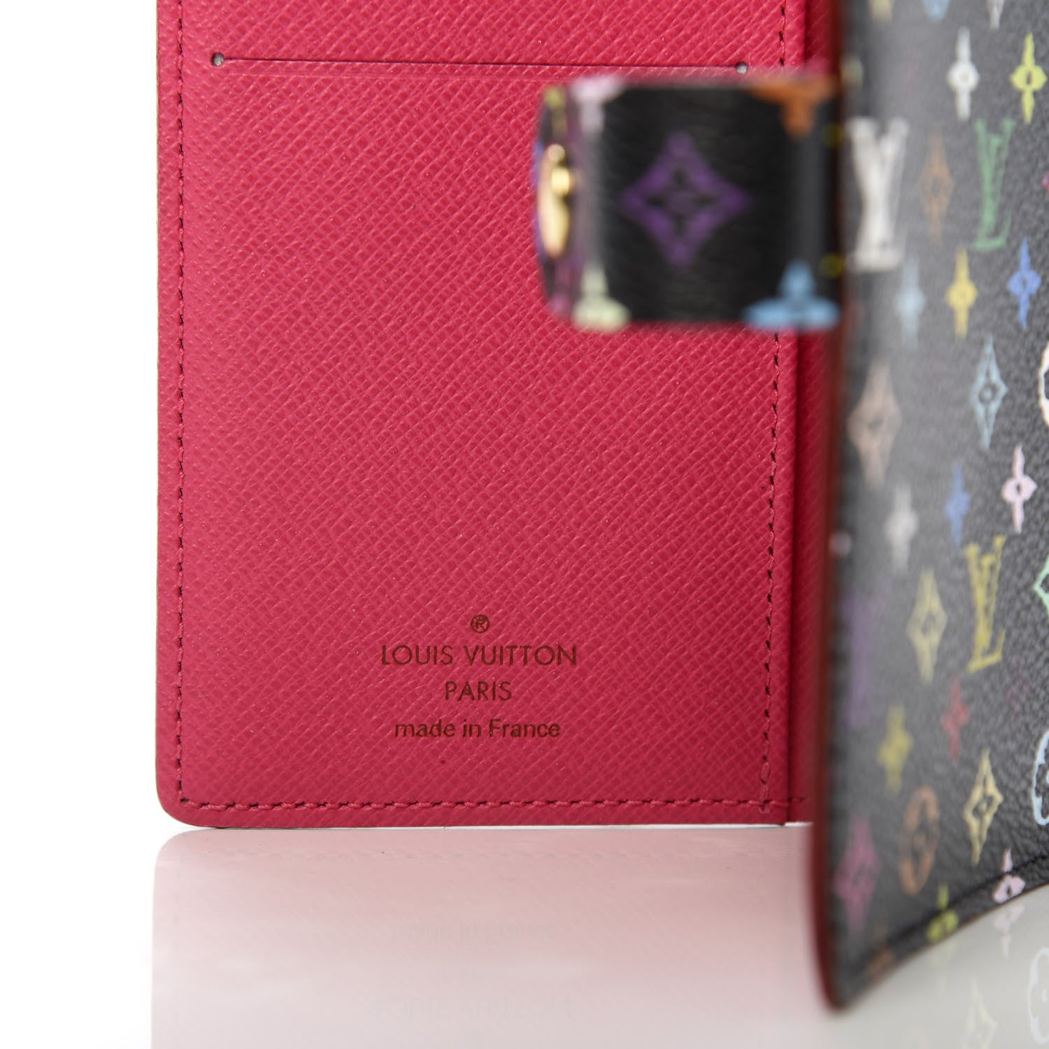 Louis Vuitton Monogram Multicolor Small Ring Agenda Cover Black Grenade 6 of 7
