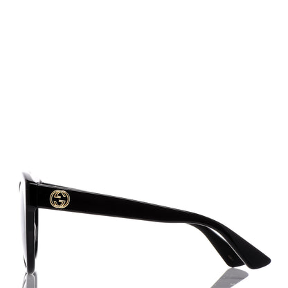 Gucci Round GG Sunglasses GG0028S Black 3 of 6