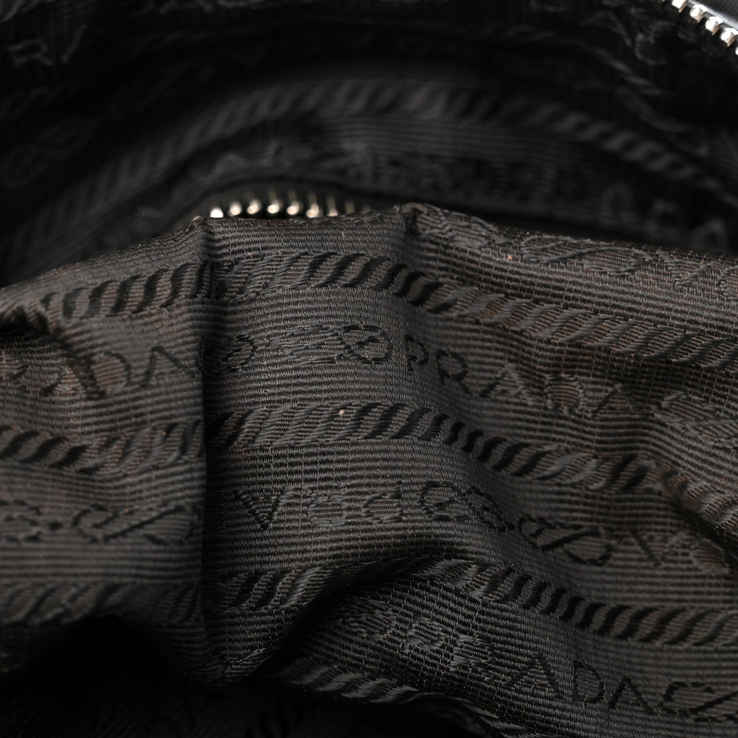 Prada Nylon Tessuto Impuntu Quilted Shoulder Bag Black 10 of 13