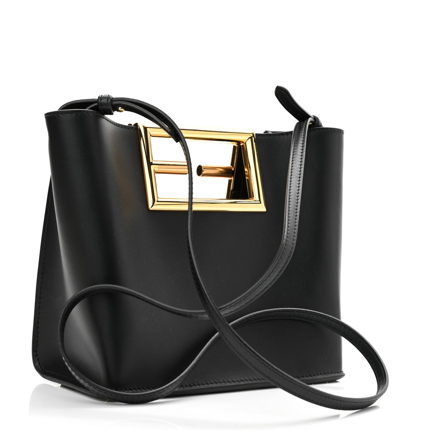 Vitello King Small Fendi Way Tote Black