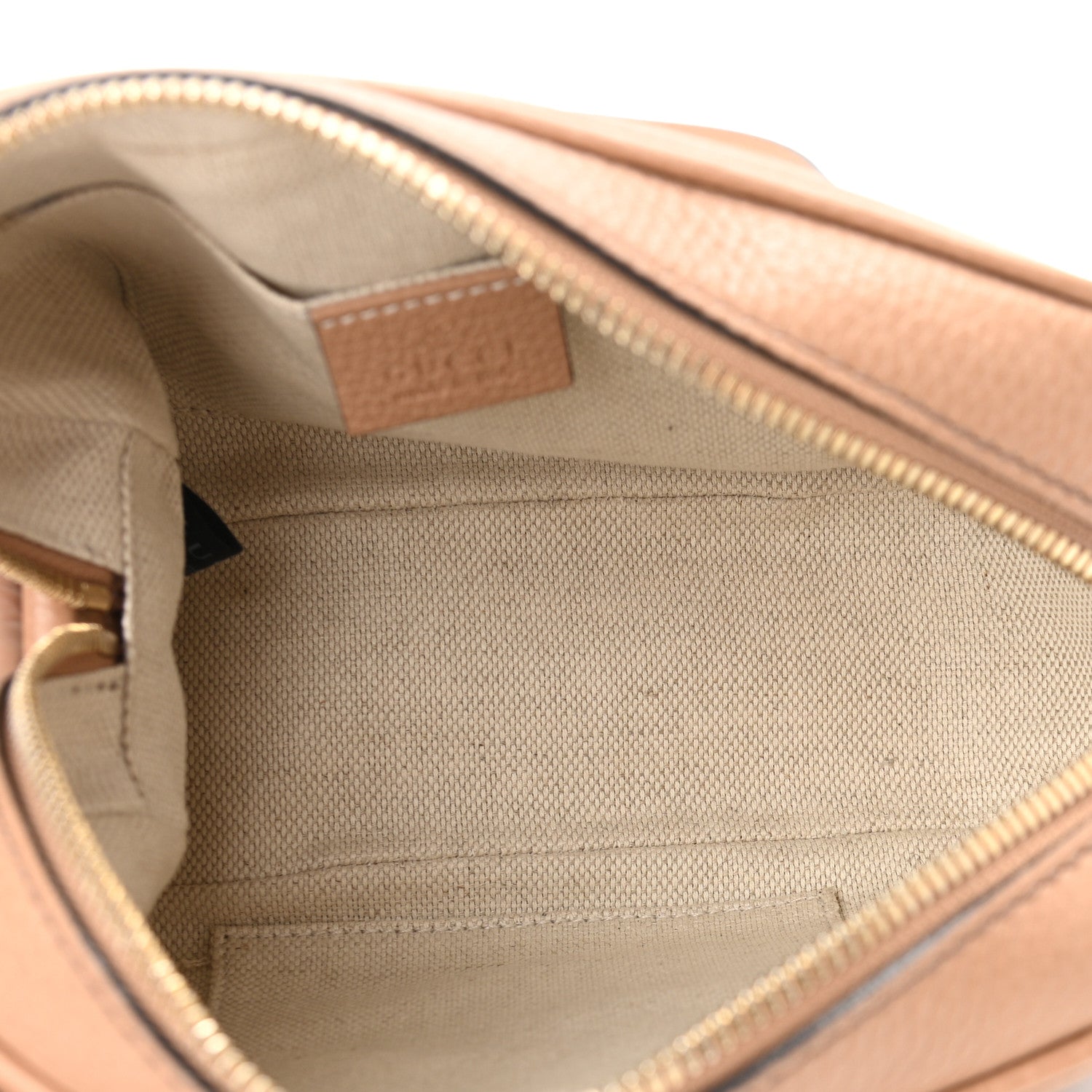 Gucci Pebbled Calfskin Small Soho Disco Bag Camelia 5 of 10
