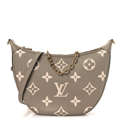 Louis Vuitton Empreinte Monogram Giant Loop Hobo Dove Gray Cream 1 of 13