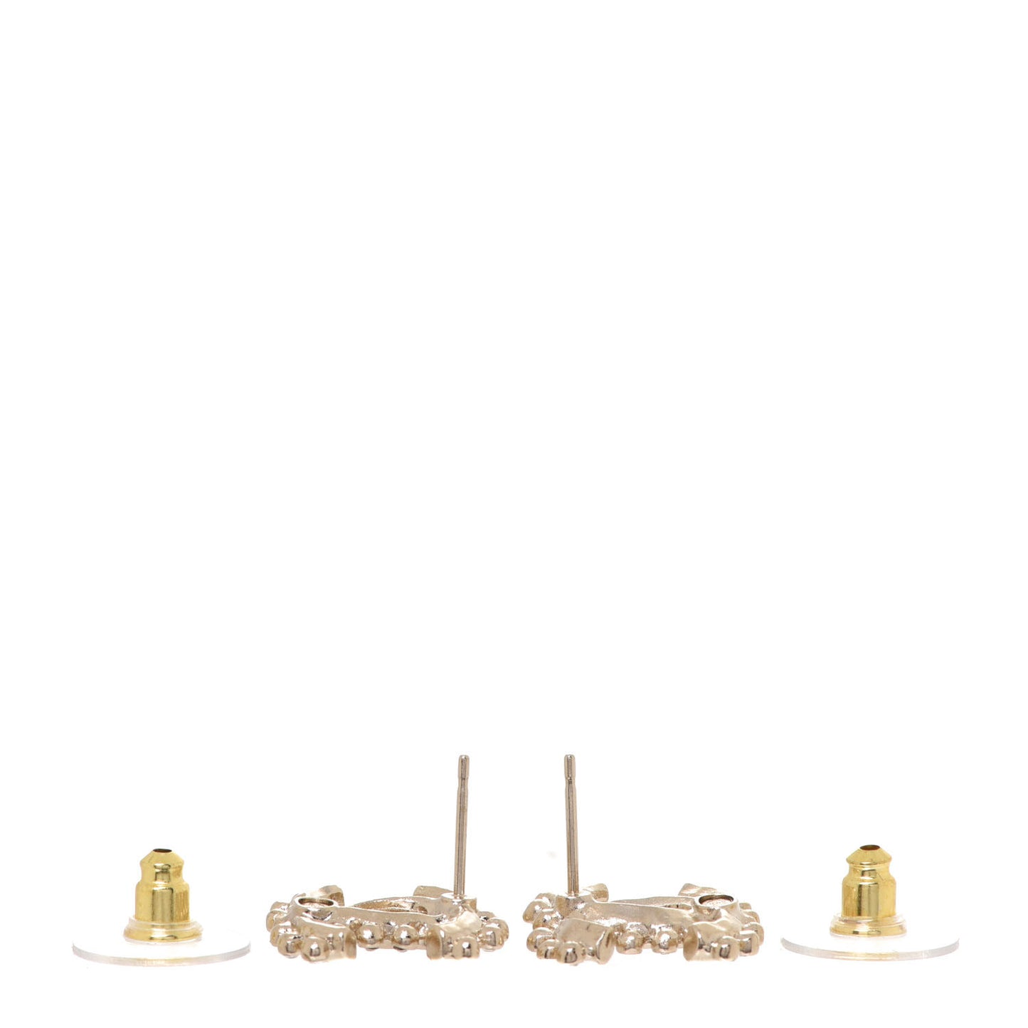Crystal CC Earrings Gold