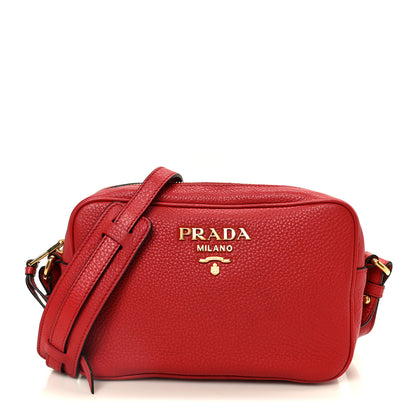 Prada Vitello Phenix Camera Bag Rosso 1 of 10