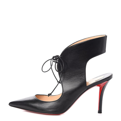 Christian Louboutin Nappa Franka Lace Up Pumps 36 Black 1 of 11