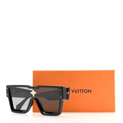 Louis Vuitton Acetate Swarovski Crystal Cyclone Sunglasses Z1578W Black 9 of 9