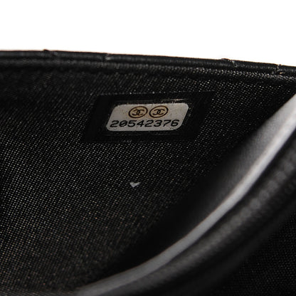 Chanel Lambskin Quilted Boy Wallet On Chain WOC Black 9 of 9