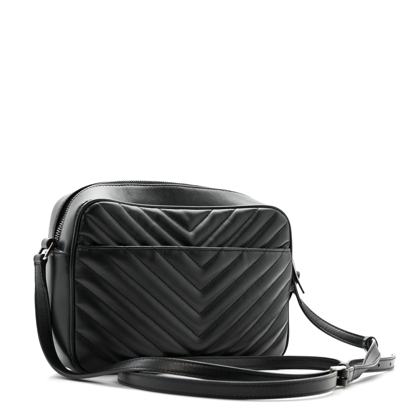 Calfskin Matelasse Monogram Lou Camera Bag Black