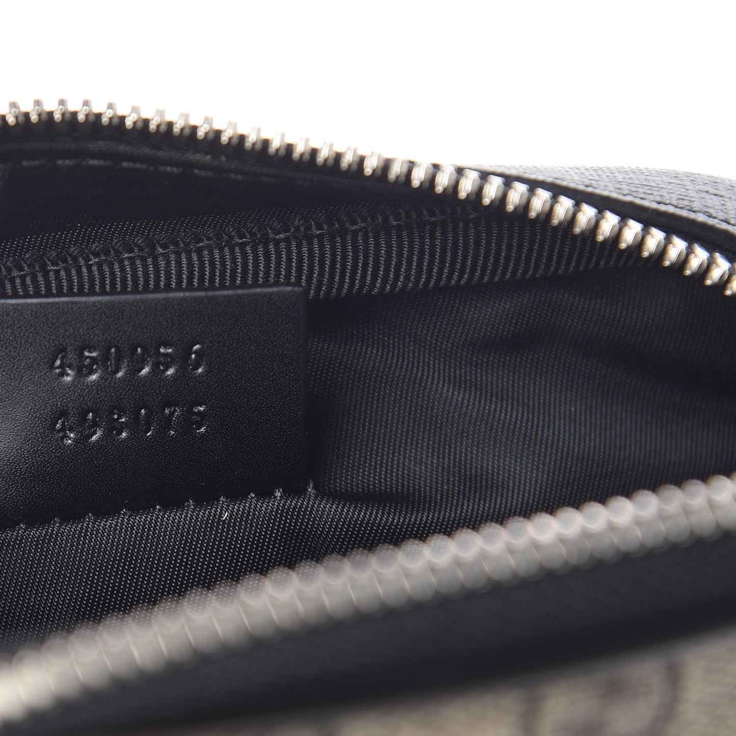 GG Supreme Monogram Web Belt Bag Black