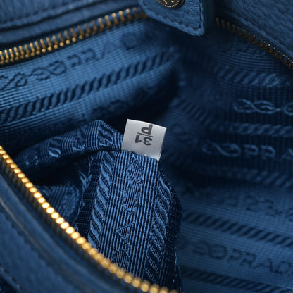 Prada Vitello Daino Side Pocket Hobo Azzurro 7 of 9