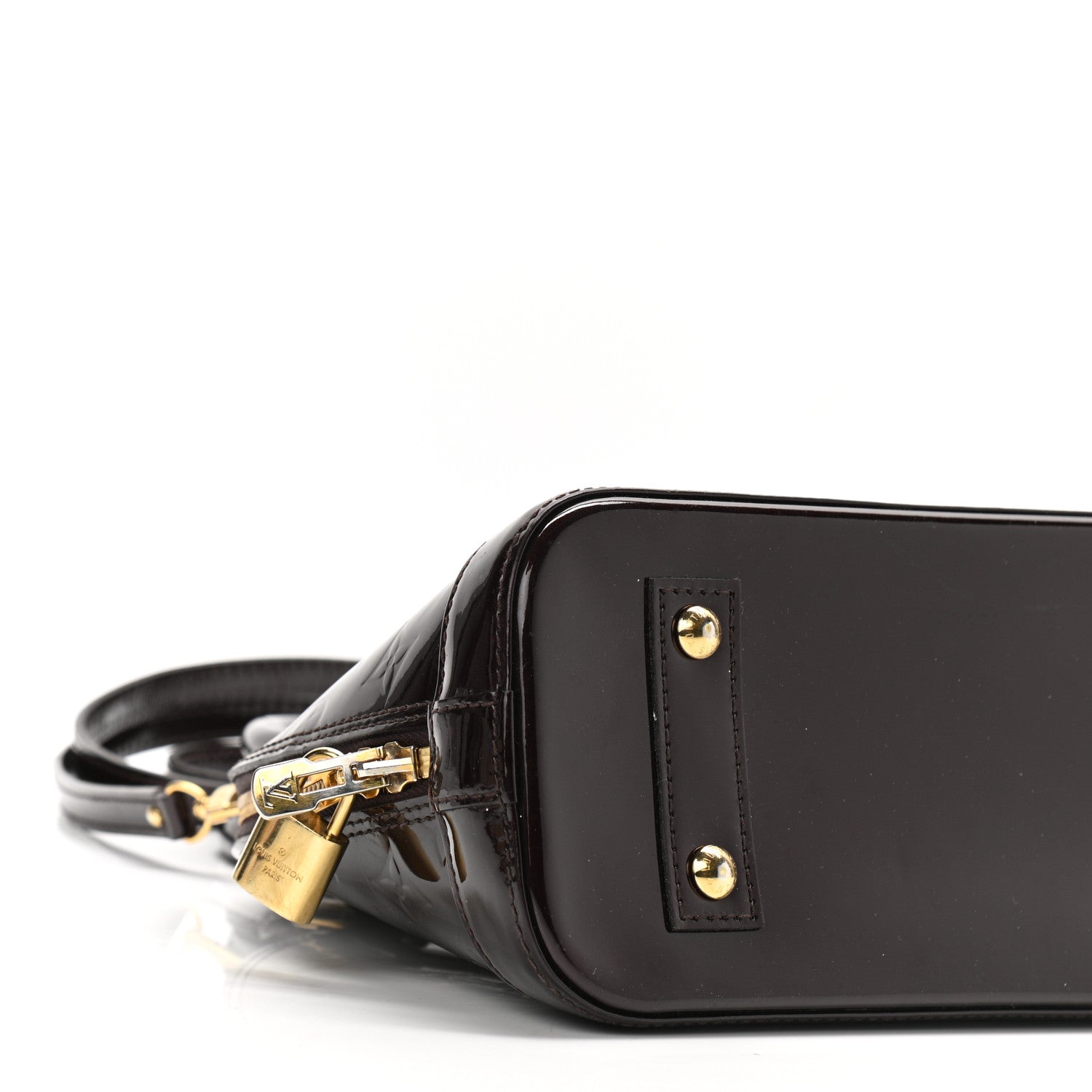 Louis Vuitton Vernis Alma BB Amarante 8 of 10