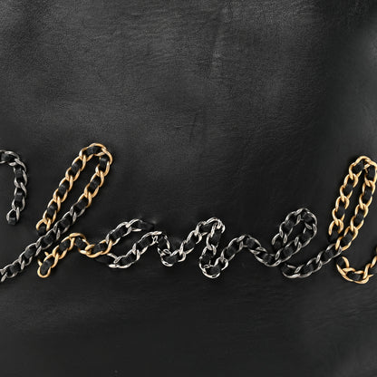 Chanel Calfskin Chain 20s Signature Tote Black 8 of 15