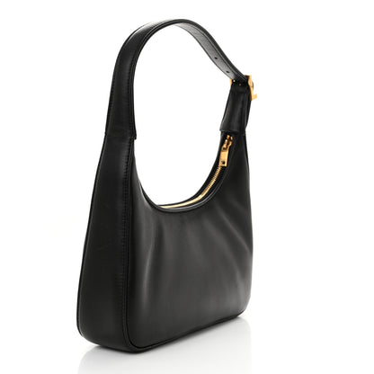 Saint Laurent Plunged Lambskin Calypso Mini Hobo Black 3 of 11