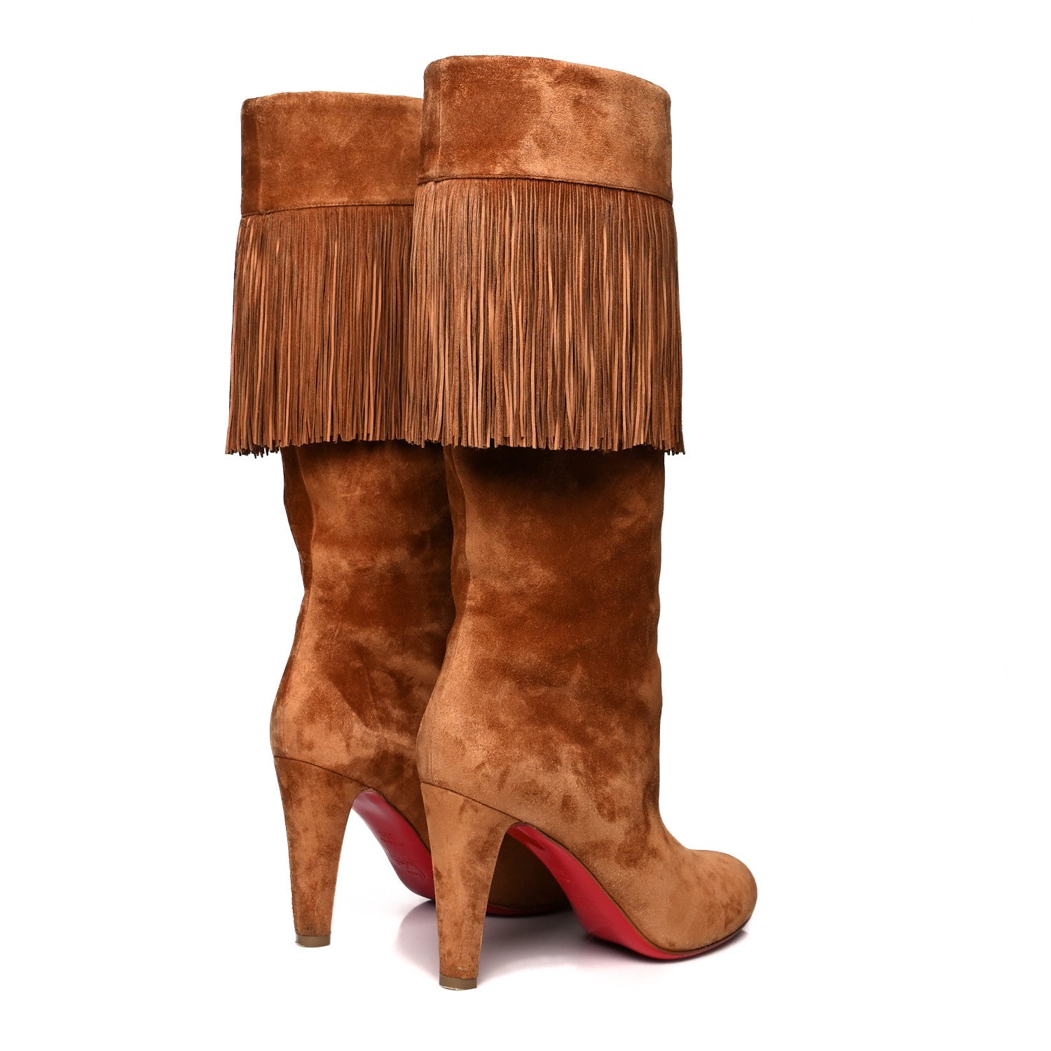Christian Louboutin Veau Velours Majung 85 Boots 39.5 Ecureuil 4 of 6