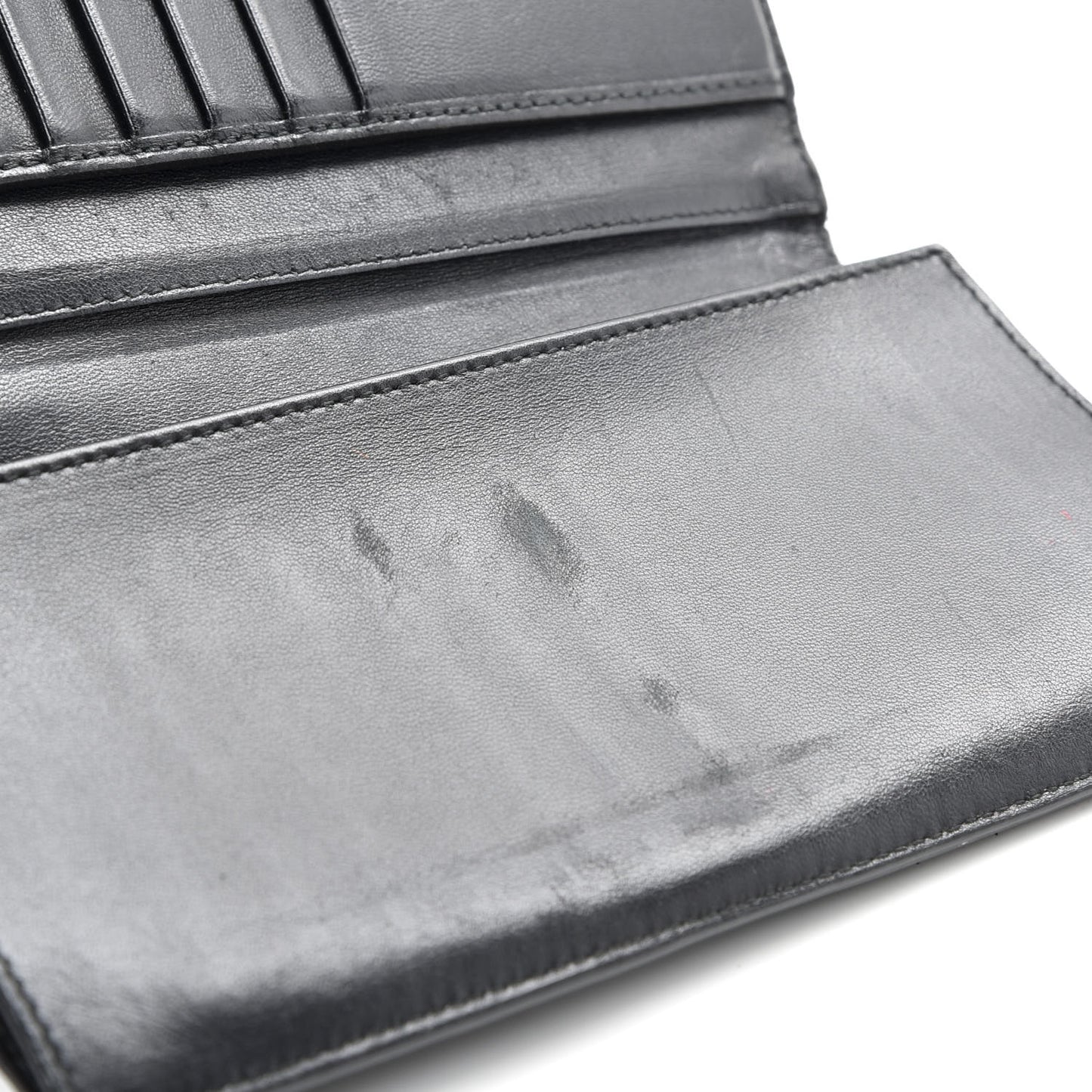 Nappa Intrecciato Continental Wallet Black