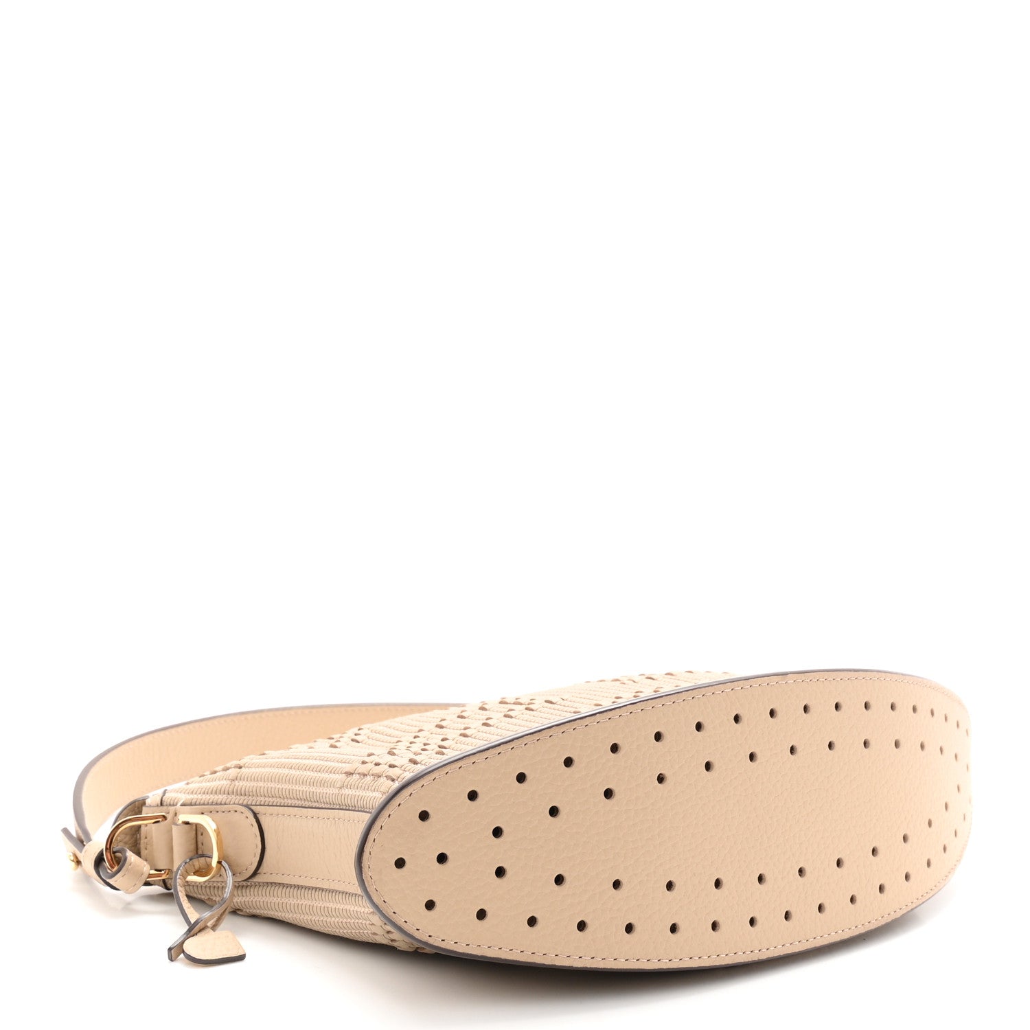 Delvaux Taurillon Soft Woven D Motif Pin Swing Sirocco 4 of 9