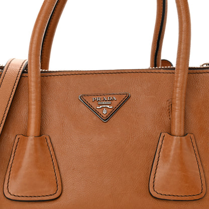 Prada Glace Calf Twin Pocket Tote Cannella 7 of 13